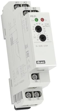 ELKO EP Germany GmbH PRI-51/8 Stromüberwachungsrelais, Strombereich 8, 0A/ 24-240V AC + 24V DC