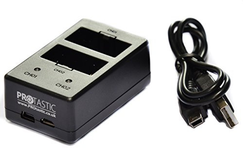 PROtastic® Dual USB Battery Charger for GoPro Hero 3/3+