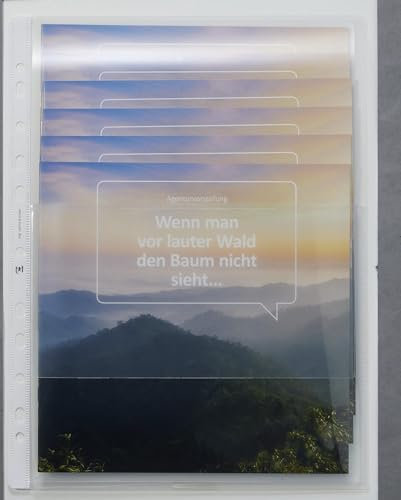 Oxford Prospekthülle, 10 Stück, DIN A4, glasklar