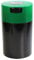 Tightvac - Contenedor de Almacenamiento portátil hermético Multiusos al vacío de 1 a 6 onzas para Productos Secos, Alimentos y Hierbas, Tapa Verde Oscuro y Cuerpo Negro