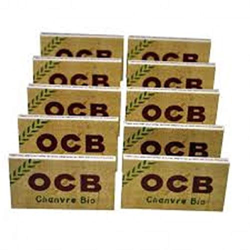 Lot de 10 cahiers de 100 feuilles de Papier a rouler OCB - Chanvre Bio - Port 0€