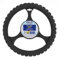 alca® Lenkradhülle Soft grau schwarz 37-39 cm weicher Schaumstoff Universal Auto Lenkradbezug Lenkradschutz langlebig Anti-rutsch wärmend