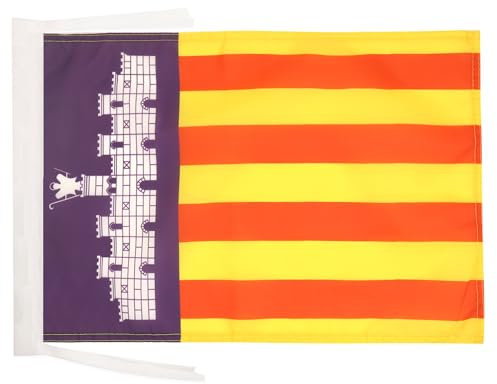 AZ FLAG - Flagge Mallorca - 45x30 cm Mit Kordel - Mallorca Fahne 30 x 45 Cm - Flaggen