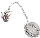 Ganz Pink Roses Teapot Charming Tea Infuser with Enameling