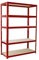 Scaffale per Garage – Scaffalatura Extra Profonda , 180cm x 90cm x 60cm – Rosso – 5 Ripiani (265Kg a ripiano) – Capacità di carico 1325Kg – Robusto, Resistente e Fuerte – 5 Anni di Garanzia
