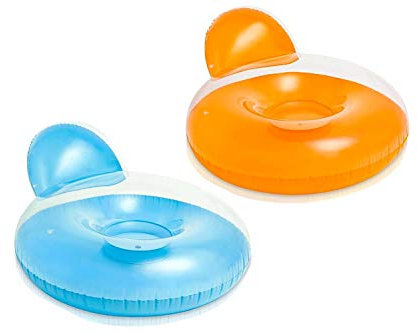FAUTEUIL ROND matelas gonflable pour PISCINE - coloris Or ou Argent