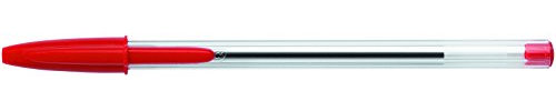 BIC Cristal Medium Kugelschreiber, 50 Stück rot