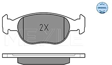 MEYLE 0252318118 Bremsbelagsatz, Scheibenbremse | Kompatibel mit: FIAT PUNTO, PUNTO, PUNTO Cabriolet, PUNTO Van, LANCIA Y