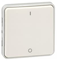 Legrand 069627 Interrupteur Bipolaire Étanche Plexo Composable IP55, 10AX, 250V, Blanc