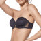 Selene, Reggiseno Donna a Fascia, con Coppe Pre-Formate, Ferretto e Trasparenze, Spalline Inseribili, Collezione Esmeralda, Colore Nero, Taglia 3C