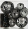 Metallkugeln MARRAKESCH, ca. 28-50 mm. Set 11-TLG. 6x28mm, 3x35mm, 2x50mm. in ANTHRAZIT 84