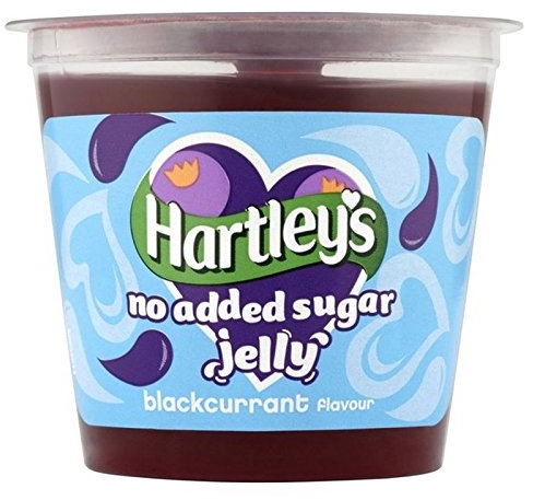 Hartley's No Added Sugar Blackcurrant Jelly Pot 115g - Pack of 6