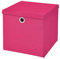 1 Stück Faltbox Pink 28 x 28 x 28 cm Aufbewahrungsbox faltbar mit Deckel