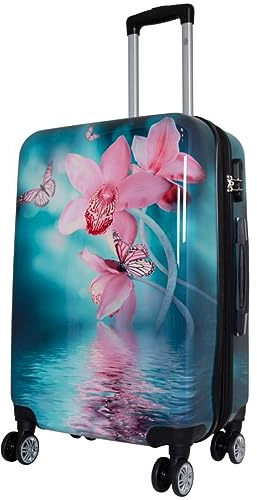 Warenhandel König – Koffer Mehrfarbig Orchideenfarben 3: L