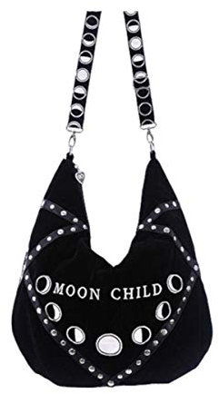 Dark Dreams Gothic Wicca Pagan Magie Tasche Umhängetasche Hobo Style Mond Restyle Mondphasen