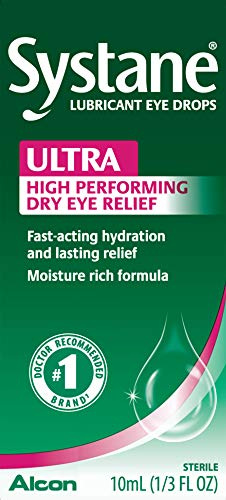 Systane Ultra Lubricant Eye Drops, 0.3 Fl Oz, Pack of 3