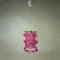 PINKY CHIP - Pendel-LeuchtenSCHIRM pink, trendiger Leuchtenschirm aus hochwertigem Kunststoff und Organza-Stoff