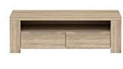 FORTE Calpe TV-Unterschrank mit 2 Schubladen, Holzwerkstoff, Sonoma Eiche, 41 x 124 x 50 cm