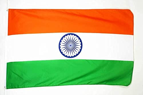 BANDERA de INDIA 90x60cm - BANDERA INDIANA 60 x 90 cm poliéster ligero - AZ FLAG