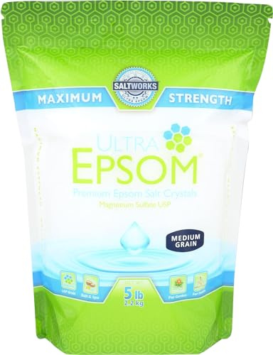 Ultra Epsom Premium Epsom Salt, Medium - 5 lb Bag