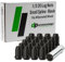 DPAccessories 20 Black 1/2-20 Closed End Spline Tuner Lug Nuts for Aftermarket Wheels D5242P-2308/20