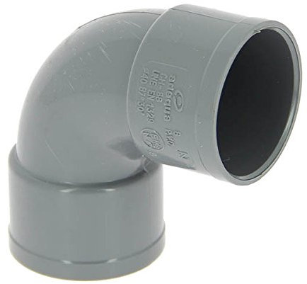 Adequa systèmes évacuation – Coude 87,5 PVC ch-88 raccords femelle/femelle Ø 40