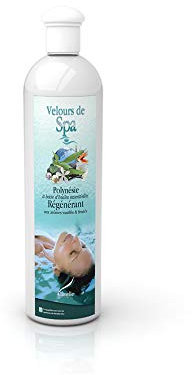 Camylle - Velours de Spa Polynésie - Fragrance à base d'Huiles Essentielles 100% Pures et Naturelles pour Spa - Régénérant aux arômes vanillés et fruités - 250ml