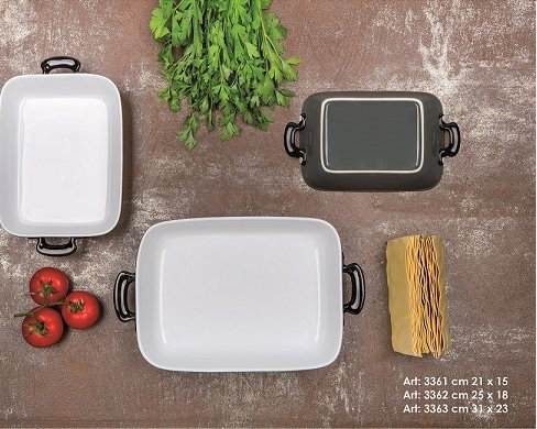 Pirofila rettangolare 25x18cm, Evviva Company- FORNO, MICROONDE, CONGELATORE, LAVASTOVIGLIE