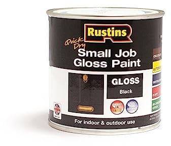 RUSTINS Small Job Gloss Paint Black 250ml