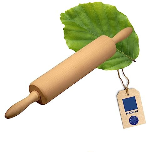 HOFMEISTER® Profi-Teigrolle mit Metallachse, 40 cm, plastikfrei Kochen & backen, Robustes Nudelholz, Teig schnell & gleichmäßig ausrollen, für jedes Backblech