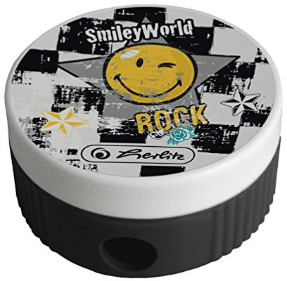 Herlitz Dosenanspitzer Smileyworld mit Spanfang, 1 Stück auf Blisterkarte