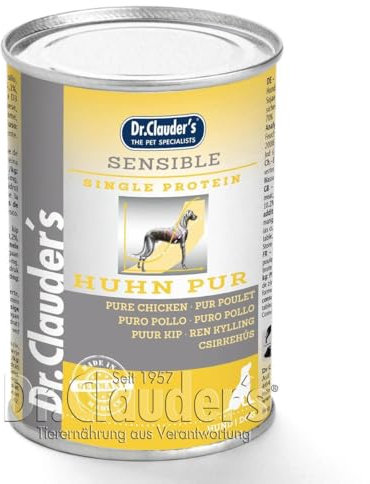 Dr. Clauders Selected Meat Sensible Huhn pur | 6X 400g Hundefutter
