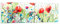 Panorama Bilder auf Glas 160x50cm Glasbild Blumen Wiese Blatt Natur Groß XXL Wanddeko Bild im Glas Schlafzimmer Küche Wandbilder Dekoration Wohnzimmer Modern Wand Kunstdruck Art GAB160x50-3076