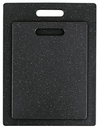 Dexas Juego de 2 tablas de cortar para repostería, color granito medianoche