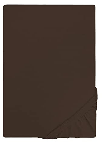 biberna Jersey-Spannbetttuch 0077155 topas/Mocca 1x 90x190 cm - 100x200 cm
