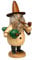 Drechselwerkstatt Uhlig Räuchermännchen Baummauser Natur - 19 cm - Original Erzgebirge Räuchermann
