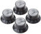 Gibson Gear PRMK-010 Top Hat Style schwarz mit Silber Metal Inlay