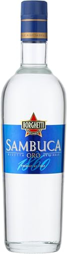 Borghetti Sambuca Oro – Exquisiter italienischer Likör mit unverwechselbarem Geschmack nach Sternanis und Kräutern mit 38% vol. (1 x 0,7l)