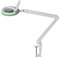Lumeno LED Lupenleuchte 7215GN Lupenlampe mit 127 mm Echtglaslinse, Arbeitsplatzlampe, Kosmetiklampe, geeignet für Kosmetik, Bastler, Lesehilfe Vergrößerungslampe, 5 Dioptrien Grün