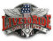 eeddoo® Gürtelschnalle - #1 Live to Ride - Ride to Live (Buckle für Wechselgürtel für Damen und Herren | Belt Frauen Männer Oldschool Rockabilly Metall Gothic Wave Rock Biker Western Trucker)