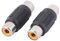 sourcing map RCA AV Female to Female Plug Speaker Cables Adapter (Pack of 2)