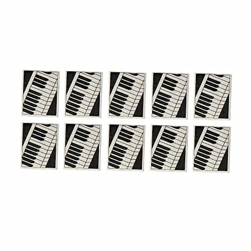 Radiergummi mit Klaviertastatur (10-Stück-Packung) - Schönes Geschenk für Musiker
