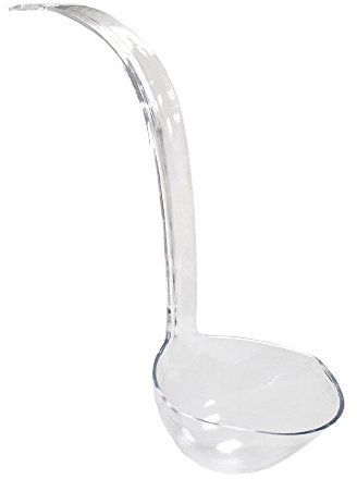 13.5in Clear Plastic Punch Bowl Ladle