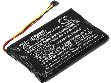 Battery for Garmin type 361-00035-01, 930mAh / 3,4Wh, 3,7V, Li-Ion, black