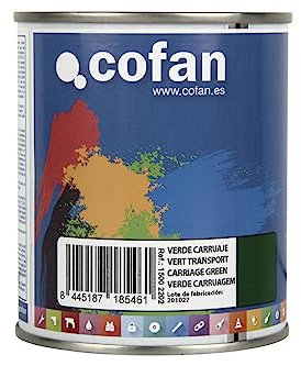 Cofan Esmalte Sintético | Color Verde Carruaje | Envase de 125 ml, 375 ml, 750 ml o 4 L