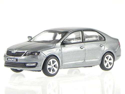 Abrex Skoda Rapid 2012 Platin grau Modellauto 143AB-022CJ 1:43