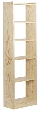 Europe & Nature Etagère Gala avec Tablettes Largeur 50cm, Bois, 25 x 50 x 186 cm