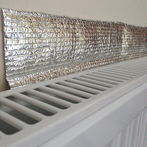 Yuzet Radiator Insulation Foil Reflector Roll DIY Panels Bulk Roll 0.6m x 5m