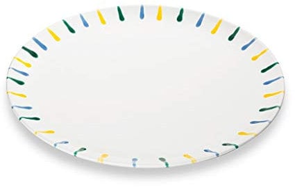 Gmundner Keramik Manufacture 0103tfcu32 buntgeflammt Assiette Cup, diamètre 32 cm