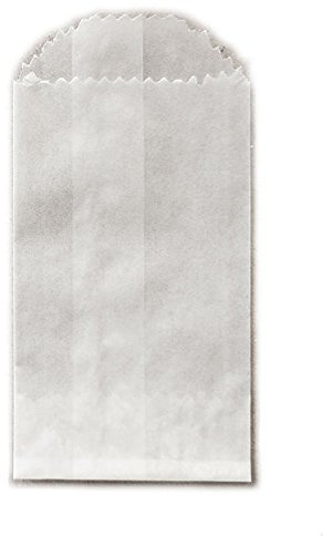 Uline Papiertüten aus Pergaminwachs, 2 x 8,6 cm, 100 Stück